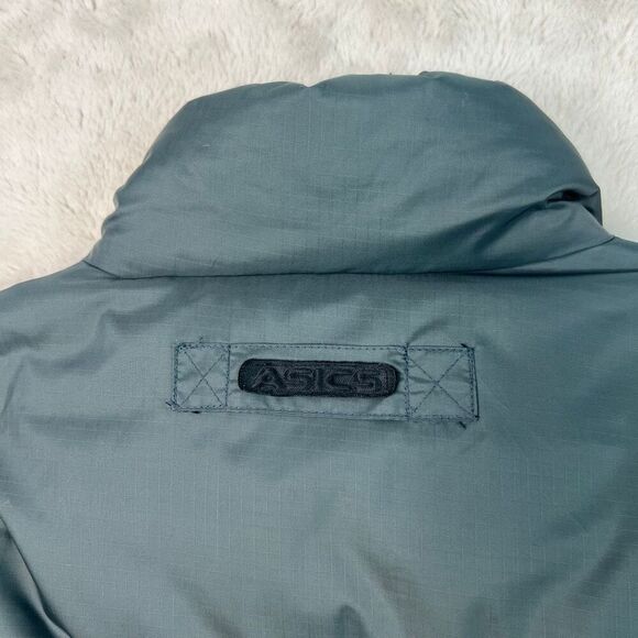 Asics Puffer Jacket Mens Size XXL Zipper Pockets Feather Down Warm Winter Coat - Picture 13 of 13